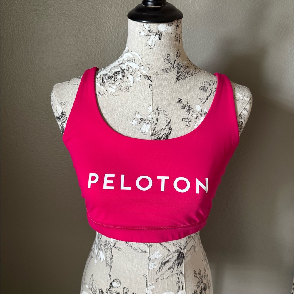 Peloton Lululemon Pink Sports Bra 12